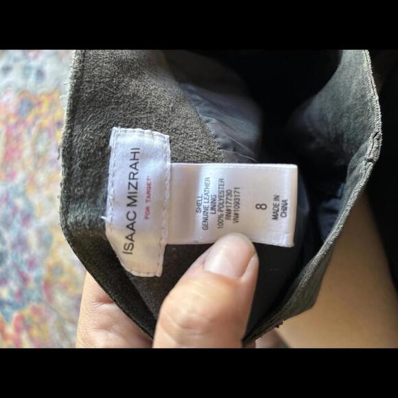 Isaac Mezrahi target genuine leather skirt - Picture 3 of 3